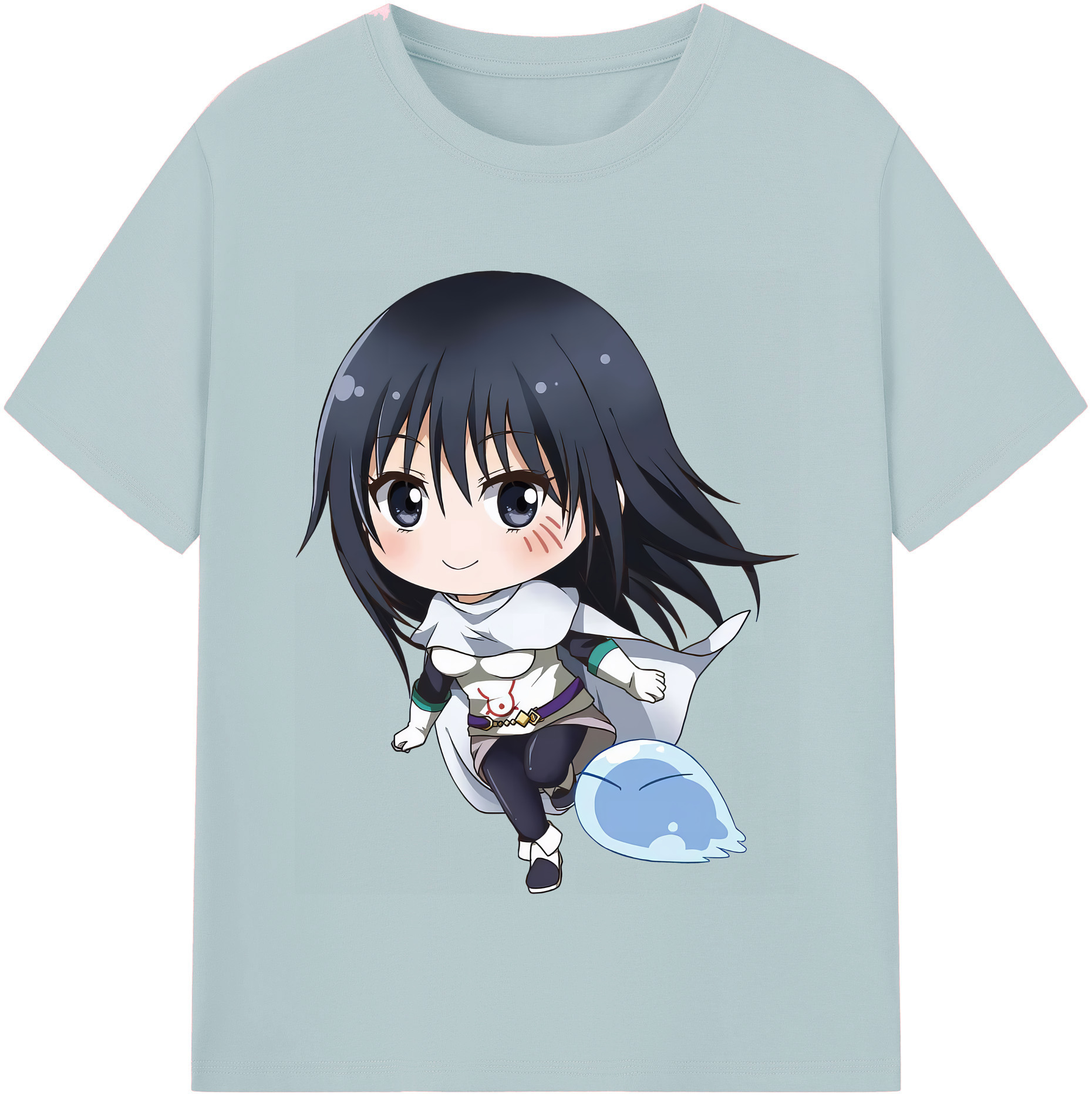 （画像用） 転スラ Regarding Reincarnated to Slime 綿100％半袖Tシャツ（フロントプリント）